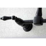 Duchess Double-Handle 2-Hole Wall-Mount Bridge Kitchen Faucet