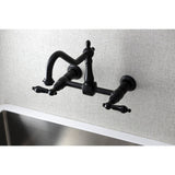 Duchess Double-Handle 2-Hole Wall-Mount Bridge Kitchen Faucet