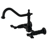 Duchess Double-Handle 2-Hole Wall-Mount Bridge Kitchen Faucet