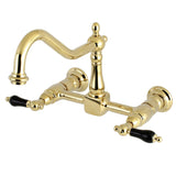 Duchess Double-Handle 2-Hole Wall-Mount Bridge Kitchen Faucet