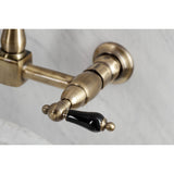 Duchess Double-Handle 2-Hole Wall-Mount Bridge Kitchen Faucet