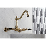 Duchess Double-Handle 2-Hole Wall-Mount Bridge Kitchen Faucet