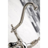 Duchess Double-Handle 2-Hole Wall-Mount Bridge Kitchen Faucet