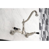 Duchess Double-Handle 2-Hole Wall-Mount Bridge Kitchen Faucet