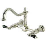 Duchess Double-Handle 2-Hole Wall-Mount Bridge Kitchen Faucet