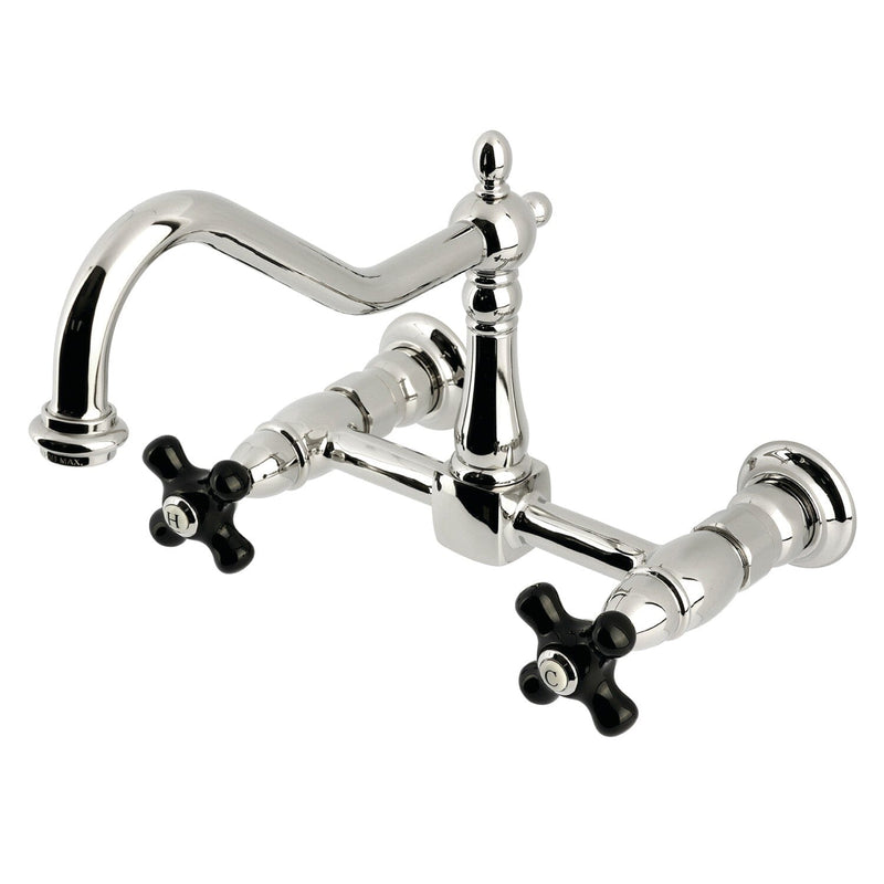 Duchess Double-Handle 2-Hole Wall-Mount Bridge Kitchen Faucet