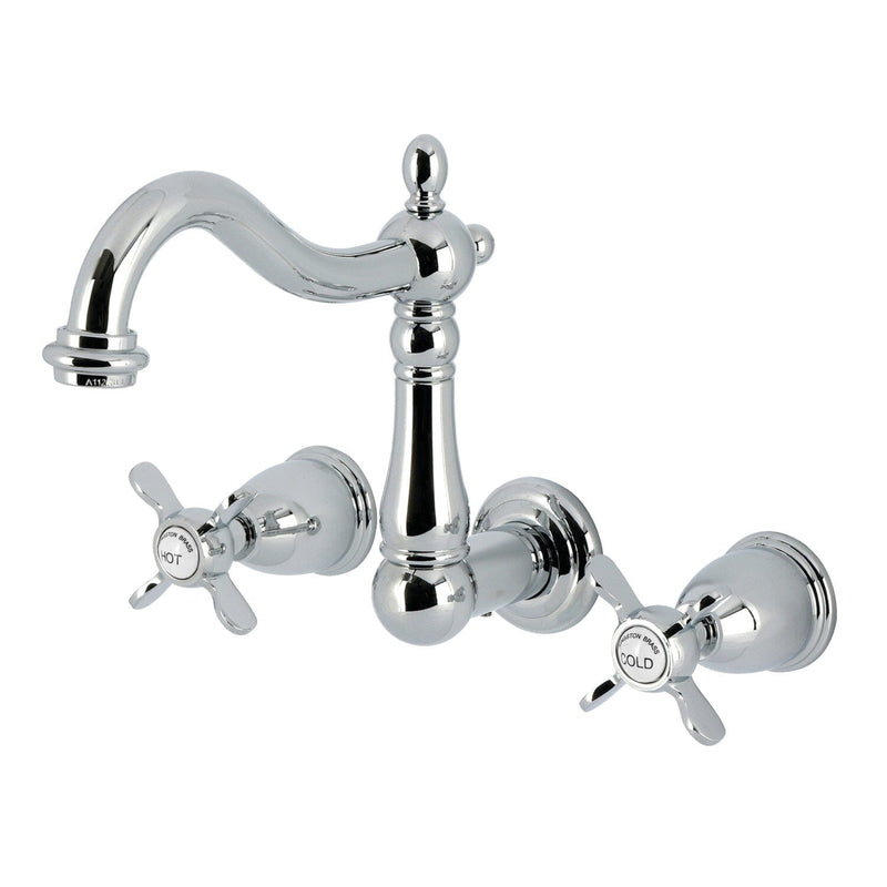Essex Double-Handle 3-Hole Wall Mount Bathroom Faucet