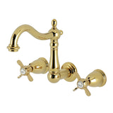 Essex Double-Handle 3-Hole Wall Mount Bathroom Faucet