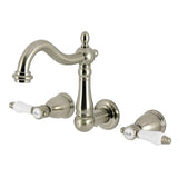 Bel-Air Double-Handle 3-Hole Wall Mount Bathroom Faucet