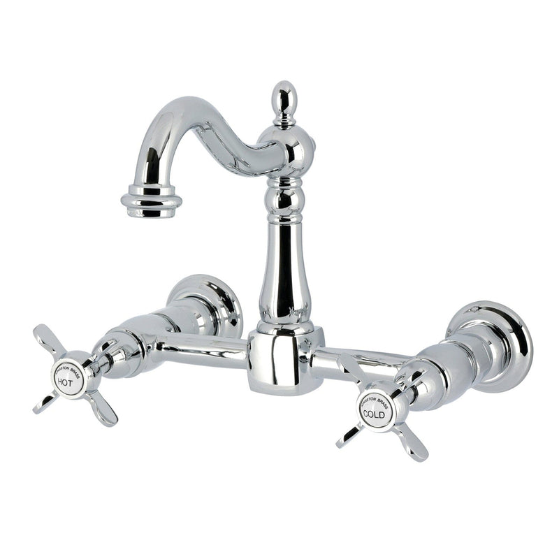 Essex Two-Handle 2-Hole Wall Mount Bridge Kitchen Faucet