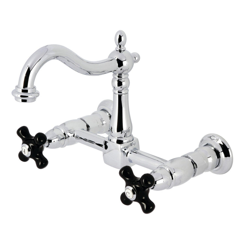 Duchess Double-Handle 2-Hole Wall-Mount Bridge Kitchen Faucet