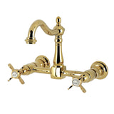 Essex Two-Handle 2-Hole Wall Mount Bridge Kitchen Faucet