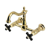 Duchess Double-Handle 2-Hole Wall-Mount Bridge Kitchen Faucet