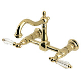 Willshire Double-Handle Wall-Mount Bridge Kitchen Faucet