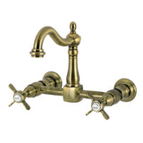 Essex Two-Handle 2-Hole Wall Mount Bridge Kitchen Faucet