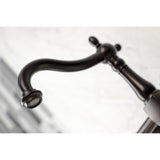Heritage Double-Handle 2-Hole Wall-Mount Bridge Kitchen Faucet