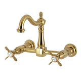 Essex Two-Handle 2-Hole Wall Mount Bridge Kitchen Faucet