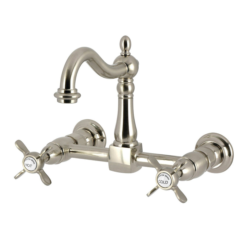 Essex Two-Handle 2-Hole Wall Mount Bridge Kitchen Faucet