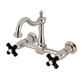 Duchess Double-Handle 2-Hole Wall-Mount Bridge Kitchen Faucet