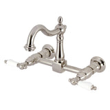 Heritage Two-Handle 2-Hole Wall Mount Kitchen Faucet