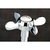 Essex Two-Handle 4-Hole Deck Mount Bridge Kitchen Faucet with Brass Side Sprayer