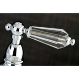 Wilshire Two-Handle 4-Hole Deck Mount Bridge Kitchen Faucet with Brass Side Sprayer