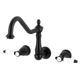 Bel-Air Double-Handle 3-Hole Wall-Mount Kitchen Faucet