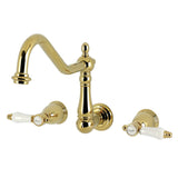 Bel-Air Double-Handle 3-Hole Wall-Mount Kitchen Faucet