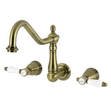 Bel-Air Double-Handle 3-Hole Wall-Mount Kitchen Faucet