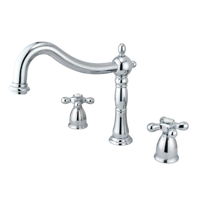 Heritage Two-Handle 3-Hole Deck Mount Roman Tub Faucet