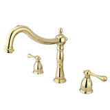 Heritage Two-Handle 3-Hole Deck Mount Roman Tub Faucet