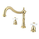Heritage Two-Handle 3-Hole Deck Mount Roman Tub Faucet