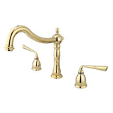 Silver Sage Two-Handle 3-Hole Deck Mount Roman Tub Faucet