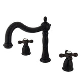 Heritage Two-Handle 3-Hole Deck Mount Roman Tub Faucet