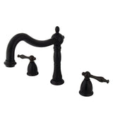 Naples Two-Handle 3-Hole Deck Mount Roman Tub Faucet