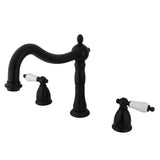 Heritage Two-Handle 3-Hole Deck Mount Roman Tub Faucet
