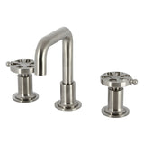 Belknap Two-Handle 3-Hole Deck Mount Widespread Bathroom Faucet with Push Pop-Up Drain