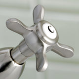 Essex Double-Handle 1-or-3 Hole Deck Mount 4-Inch Centerset Bathroom Faucet with Brass Pop-Up
