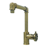 Belknap One-Handle 1-Hole Bathroom Faucet with Push Pop-Up Drain