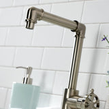 Belknap One-Handle 1-Hole Bathroom Faucet with Push Pop-Up Drain