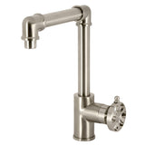 Belknap One-Handle 1-Hole Bathroom Faucet with Push Pop-Up Drain