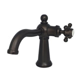 Nautical One-Handle 1-Hole Bathroom Faucet with Push Pop-Up Drain