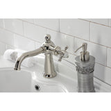 Nautical One-Handle 1-Hole Bathroom Faucet with Push Pop-Up Drain