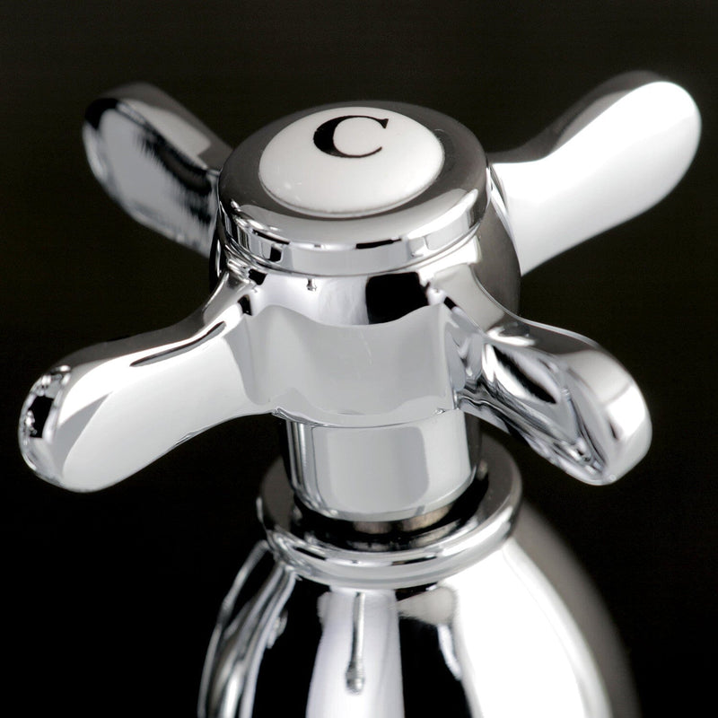 Essex Double-Handle 3-Hole Deck Mount 4-Inch Centerset Bathroom Faucet with Brass Pop-Up
