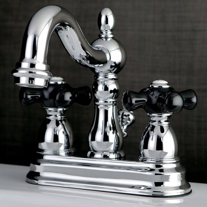 Duchess Double-Handle 3-Hole Deck Mount 4-Inch Centerset Bathroom Faucet with Brass Pop-Up