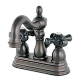 Duchess Double-Handle 3-Hole Deck Mount 4-Inch Centerset Bathroom Faucet with Brass Pop-Up