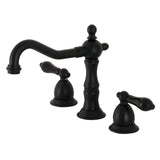 Duchess Two-Handle 3-Hole Deck Mount Widespread Bathroom Faucet with Brass Pop-Up Drain