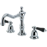 Duchess Two-Handle 3-Hole Deck Mount Widespread Bathroom Faucet with Brass Pop-Up Drain