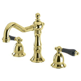 Duchess Two-Handle 3-Hole Deck Mount Widespread Bathroom Faucet with Brass Pop-Up Drain