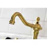 Duchess Two-Handle 3-Hole Deck Mount Widespread Bathroom Faucet with Brass Pop-Up Drain